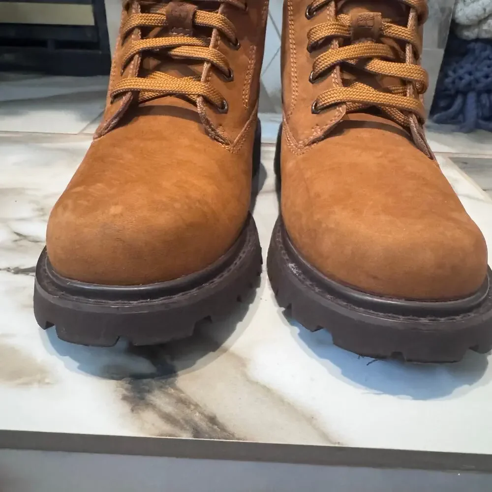 Timberland Women's Chukka Suede Leather Lug Sole Lace Up Booties‎ Size 7.5